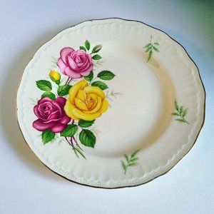 Vintage Bread Plate Swinnerton's Rosetta Luxor Vellum Staffordshire England